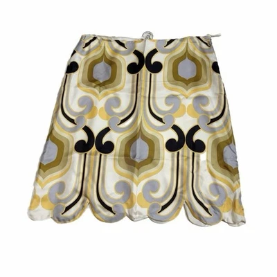 miu miu 70s patterned silk skirt 40 s vintage ~ defect - Image 1 of 4
