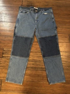 Jeans holgados vintage Tommy Hilfiger patinador carpintero pierna recta 38x32 Y2K - Imagen 1 de 6