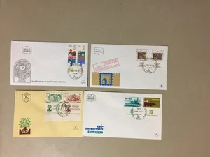 Four Israel fdc with two stamps-four sets - Picture 1 of 1