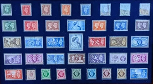George VI Complete Stamps 1937-1947 Halfpenny to Shilling Mint With CoA - Picture 1 of 7