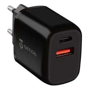 Tactical Caricabatterie A001 20w Usb+usb-c Black Per Htc Desire 20 Pro 20+ - Foto 1 di 6