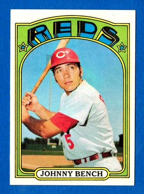 Tarjeta 1972 Topps semi alta #433 Johnny Bench Cincinnati Reds -- como nueva++++ Foto 1 de 2