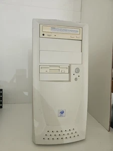 Vintage Retro Beige Desktop PC Tower Case w/ Floppy & CD Drive – ACT - Picture 1 of 5