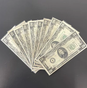 (10) 1934, 1934a $20 Dollar Bills “Circulated” - Picture 1 of 5
