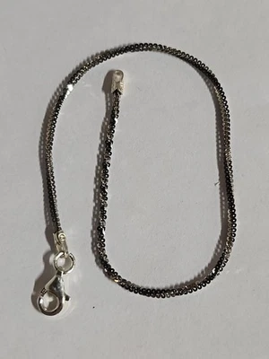 "Brazalete de roca retorcida de plata de ley enchapado en rodio negro de dos tonos de 7""" Foto 1 de 4