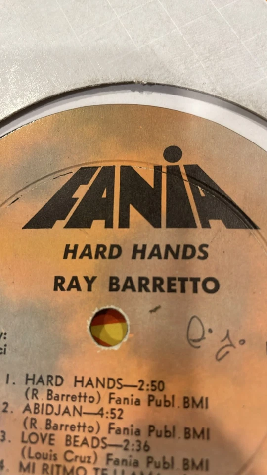 Ray Barretto Hard Hands Fania LP Latin Jazz Boogaloo - Image 1 of 1