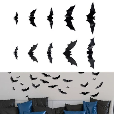 Wall Bat Stickers Halloween Atmosphere Indoor And Outdoor Use Party Atmosphere - Image 1 of 4