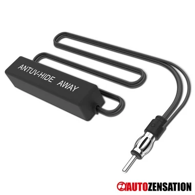 AM & FM Amplified Electronic Hidden Antenna Stereo Car Truck SUV RV Bike Boat Foto 1 de 4