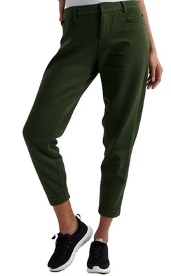 Pantalones de vestir Banana Republic Sloan verde oliva cepillado elástico - talla 4 Foto 1 de 4