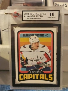 24-25 O-Pee-Chee Aliaksei Protas Retro Blank Back 🚨🚨🚨 KSA 10 Gem Mint - Picture 1 of 2