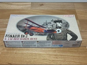 Dragon 1/48 Fokker Dr.1 Red Baron Bust Unassembled Model Kit - Picture 1 of 11