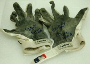 Chris Carter New York Mets Boston Red Sox Game Used Batting Gloves - Picture 1 of 1