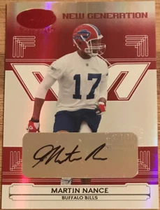 2006 Leaf Certified Materials Mirror Red Signatures Martin Nance #177 - Picture 1 of 3