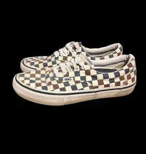 Vans Ultracush Pro Mens Size 8 Checkered Brown Blue Low Top Skate Shoes - Photo 1 sur 5