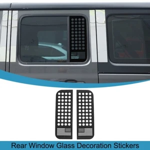 for 2018+ Jeep Wrangler JL JT 4-Door Rear Window Glass Decals Sticker Trim PVC - Picture 1 of 15