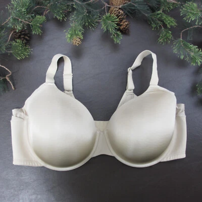Vanity Fair Bra Size 44D Beige Padded Underwire Adjustable Clasp Back - Image 1 of 4