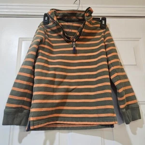Boden youth boys brown and orange stripped pullover - Picture 1 of 10
