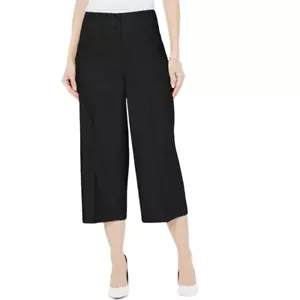 Alfani Culotte Black High Waist Pants Petite size 6 NEW - Picture 1 of 8