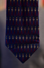 preowned Men's Burberry Blue Silk Neck tie  Swiss Made 