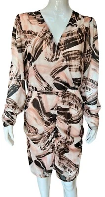 DKNY $139 Surplice Lightweight Dress Size 12 New With Tags NWT - Image 1 of 4