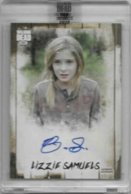 Brighton Sharbino Topps Walking Dead Autograph Collection A-BA 50/91 Auto Lizzie - Image 1 of 2