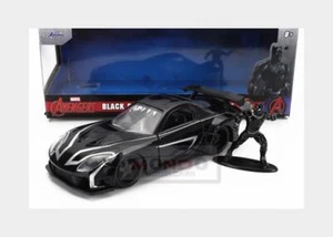 1:32 JADA Mazda Rx-7 With Black Panther Figure 1995 Black 253223023 Model - Picture 1 of 2