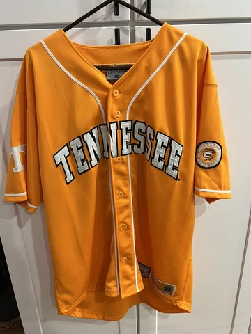 Vintage Colosseum NCAA Tennessee Volunteers Mens Baseball Jersey #00 Size L Cover