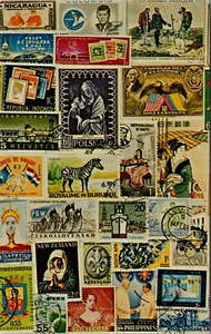 Briefmarken der Welt Mosaik 1964 Postkarte - Bild 1 von 2
