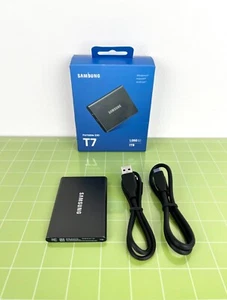 SSD portátil externo Samsung T7 1 TB USB 3.2 Gen 2 [MU-PC1T0T/AM] - Imagen 1 de 3
