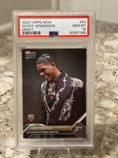 2023 Topps Now Scoot Henderson Rookie #D-3 PSA 10
