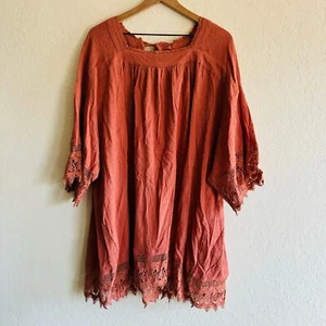 NWT | Free People | boho rust dress | L - Foto 1 di 7