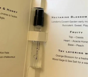 JO MALONE London NECTARINE BLOSSOM & HONEY 0.05oz/1.5mL Trial Spray Vial NEW - Picture 1 of 1