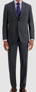 Nautica Men's Gray Modern-Fit Bi-Stretch Jacket Pants 2-Piece Suit Size 42S - Picture 1 of 4
