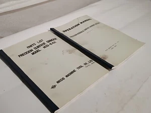Lot of 2 NICCO Machine Tool NSG64H Surface Grinder Operation Manuals, as shown - Picture 1 of 7