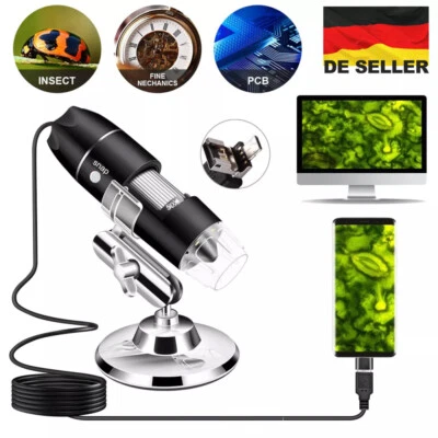 1600X USB Digital Mikroskop Lupe Microscope Kamera Endoskop 8 LEDs für Handy DHL - Bild 1 von 4