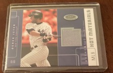 2003 Fleer Derek Jeter Hot Materials Games Used Jersey Card #HM-DJ