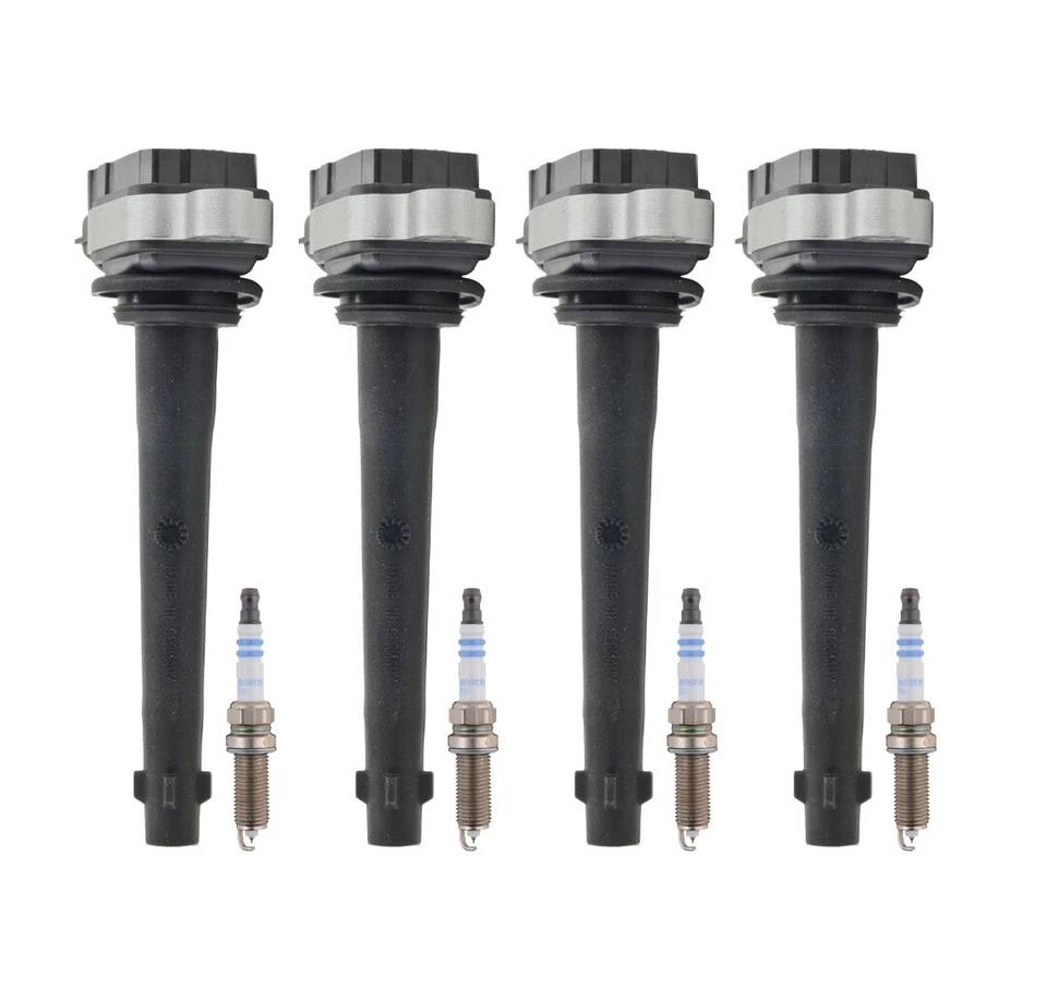 Kit Bosch 4 bobinas de ignição e 4 velas de ignição de irídio para Nissan Sentra 2.0L L4 - Imagem 1 de 1