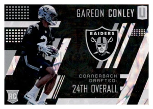 2017 Unparalleled Gareon Conley Rookie RC Refractor NFL PWE Prizm Raiders #235 - Imagen 1 de 2