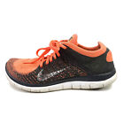 Nike Free 4.0 Flyknit Women's Running Shoes Bright Mango 631050-800 Size 8.5