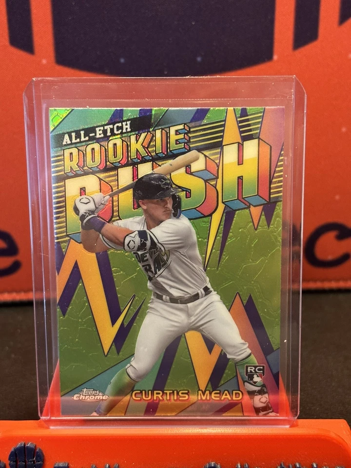 2024 Topps Chrome #CERR-6 Curtis Mead RC SP (All Etch Rookie Rush) Tampa Bay  - Image 1 of 1