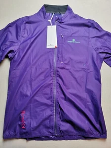 RON HILL Men Size S Tech Lightweight Running Jacket NEW Purple Recycled Material - Picture 1 of 20