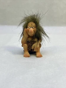 David Enterprises Rockies Resin Troll Steinzeit Höhlenmensch mit Etikett 4" 2000 - Bild 1 von 8