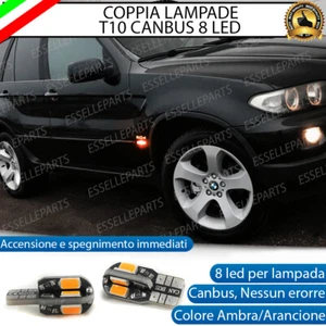 COPPIA LAMPADE FRECCE LED LATERALI BMW X5 E53 T10 CANBUS NO ERRORE - Foto 1 di 9