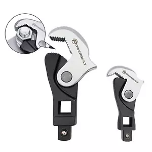 Powerbuilt 2 Piece Spring-Loaded Auto Size Adjusting Crowfoot Wrench Set Power - Picture 1 of 5
