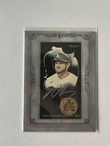 2023 Topps Allen & Ginter X silber gerahmt Mini Auto MAX MUNCY #MAMMUN/50 - Bild 1 von 2