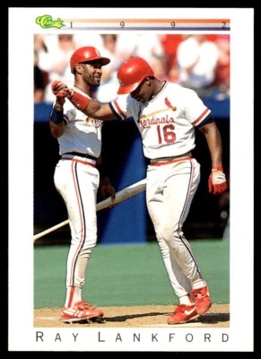 1992 Classic I #T51 Ray Lankford - St. Louis Cardinals - Image 1 of 2