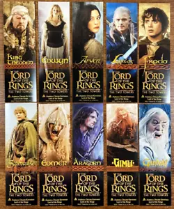 LORD OF THE RINGS TWO TOWERS Promo Movie Bookmark Set Peter Jackson Advertising - Picture 1 of 5