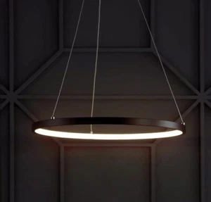 JONATHAN Y Bradley 24-Watt Matte Black Integrated LED Chandelier JYL7202A - Picture 1 of 8