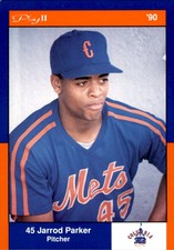 1990 Columbia Mets Postcards Play II #2 Jarrod Parker Davenport Iowa IA Card