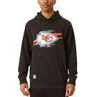 New Era Mens Kansas City Chiefs NFL Tear Logo Pullover Sweatshirt Hoodie - Black